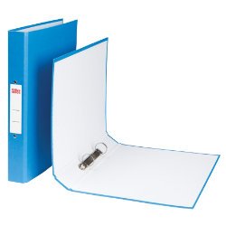 Best Value 2 Ring A4 Paper-On-Board Ring Binder Blue - Single