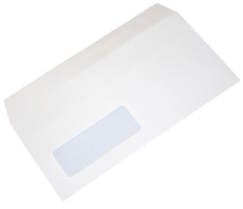 Best Value 500 x DL White Business Window Envelopes 90gsm Self Seal