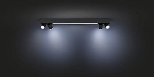 Philips Hue White and Color Ambiance Centris - Ceiling spot light - LED light bulb x 4 - GU10 - total: 22.8 W (equivalent 200 W) - class A - 16 million colours - 2000-6500 K - black