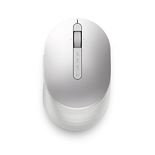 Dell Premier MS7421W - Mouse - optical - 7 buttons - wireless - 2.4 GHz, Bluetooth 5.0 - platinum silver - with 3 years Next Business Day Advanced Exchange Service - for Latitude 9420, 9520, OptiPlex 7090 Ultra, Vostro 13 5310, 14 5410, 15 5510, 5415, 5515