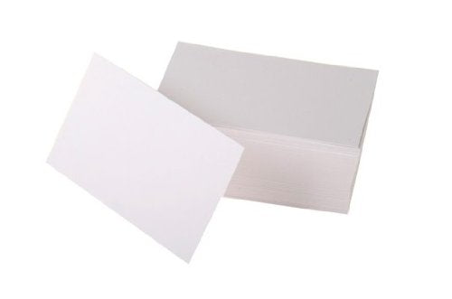 Best Value 100 Blank Playing Cards Flash Cards Smooth & Glossy Straight Edges White Approx (54x90mm) The Perfect Aid for Personal Learning and Exam Revision, Create the Flash Cards You Need!