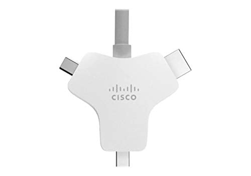 Cisco Multi-Connector Presentation Cable for Webex Room Kit Mini, HDMI (m) To HDMI, Mini DisplayPort, USB-C (m), 9m