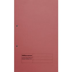 Best Value Spring Coil Files with Pocket 285gsm Red - Pack of 25