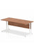 Impulse 1800 x 800mm Straight Desk Walnut Top White Cantilever Leg MI001908