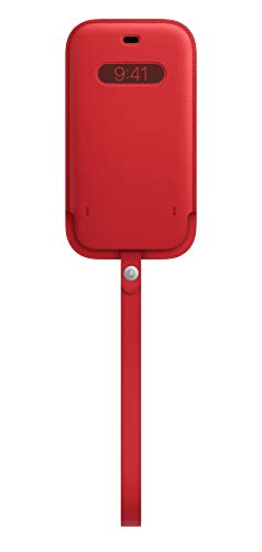 Apple with MagSafe (PRODUCT) RED - Protective sleeve for mobile phone - leather - red - for iPhone 12, 12 Pro