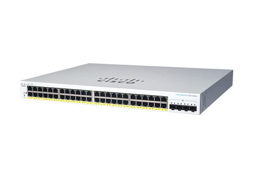 Cisco Business 220 Series CBS220-48T-4G - Switch - smart - 48 x 10/100/1000 + 4 x Gigabit SFP (uplink) - rack-mountable