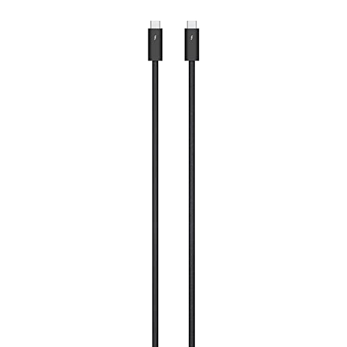 Apple Thunderbolt 4 Pro - USB cable - USB-C (M) to USB-C (M) - USB 3.1 Gen 2 / Thunderbolt 3 / Thunderbolt 4 - 1.8 m - Daisy chain support - black - for 10.9-inch iPad Air, 11-inch iPad Pro, iMac Pro, Mac Studio, Pro Display XDR