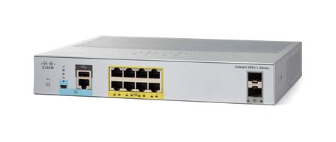 CISCO SYSTEMS WS-C2960L-8PS-LL Cisco Catalyst 2960L-8PS-LL - Switch - Managed - 8 x 10/100/1000 + 2 x Gigabit SFP (uplink) - desktop rack-mountable - PoE+ (67 W) - (Enterprise Computing > Switches & H