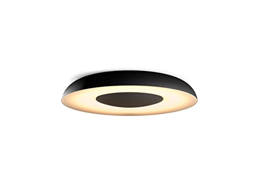 Philips Hue White ambiance Still - Ceiling lamp - LED - 22.5 W (equivalent 204 W) - class F - warm to cool white light - 2200-6500 K - round - black