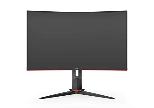 AOC Gaming C27G2ZU/BK - LED monitor - curved - 27" - 1920 x 1080 Full HD (1080p) @ 240 Hz - VA - 300 cd/m - 3000:1 - 0.5 ms - 2xHDMI, DisplayPort - speakers - black, red