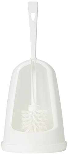 Best Value 2WORK Plastic Toilet Brush Set, White
