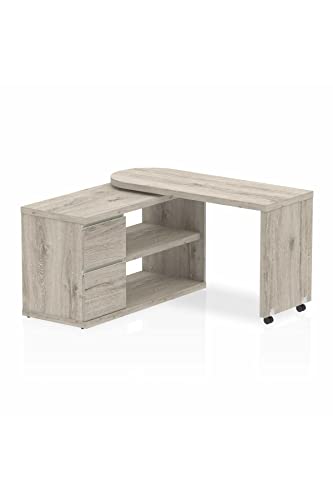 Dynamic Fleur Smart Storage Desk Grey Oak HO00102