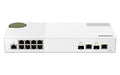 QNAP QSW-M2108R-2C - Switch - Managed - 8 x 2.5GBase-T + 2 x combo 10 Gigabit SFP+/RJ-45 - desktop, rack-mountable
