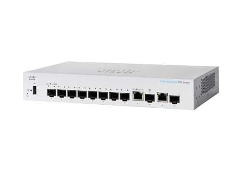 Cisco Business 350 Series CBS350-8S-E-2G - Switch - L3 - Managed - 8 x Gigabit SFP + 2 x combo 1000Base-T - rack-mountable