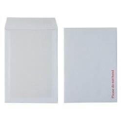 Best Value Premium Plain White Board Backed Pocket Envelopes C4 112gsm - Box of 125
