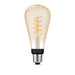 Philips Hue White ambiance - LED filament light bulb - shape: ST72 - clear finish - E27 - 7 W (equivalent 40 W) - class G - warm to cool white light - 2200-4500 K