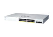 Cisco Business 220 Series CBS220-24FP-4G - Switch - smart - 24 x 10/100/1000 (PoE+) + 4 x Gigabit SFP (uplink) - rack-mountable - PoE+ (382 W)