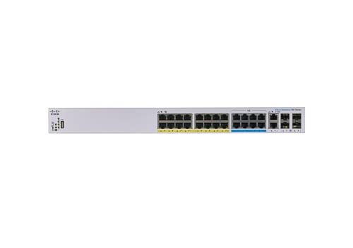 Cisco Business 350 Series CBS350-24NGP-4X - Switch - L3 - Managed - 16 x 10/100/1000 (PoE+) + 8 x 100/1000/2.5G/5G (PoE++) + 2 x combo 10 Gigabit SFP+/RJ-45 + 2 x 10 Gigabit SFP+ - rack-mountable - PoE+ (375 W)