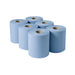 2Work 3-Ply Centrefeed Roll 135m Blue (Pack of 6) 2W00083