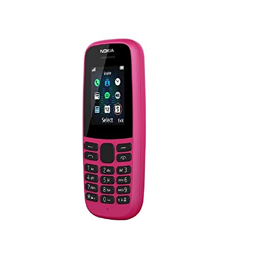 Nokia 105 (2019 edition) 1.77-Inch UK SIM Free Feature Phone (Single SIM)  Pink