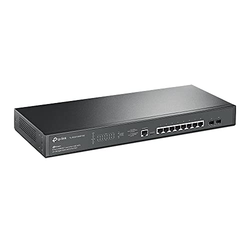 TP-Link JetStream TL-SG3210XHP-M2 - V1 - switch - Managed - 8 x 10/100/1000 + 2 x SFP+ - rack-mountable - PoE+ (240 W)
