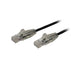 3 m CAT6 Cable - Slim CAT6 Patch Cord - Black - Snagless RJ45 Connectors - Gigabit Ethernet Cable - 28 AWG (N6PAT300CMBKS)