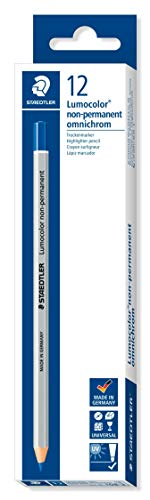 Staedtler Lumocolor Permanent Omnichrom Pencil Black (Pack 12) 108-9