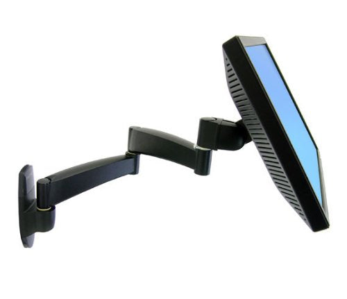 Ergotron 200 Series Wall Mount Arm - Wall mount for LCD display - steel - black - screen size: up to 24" - wall-mountable