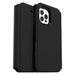 OtterBox Strada Series Via - Flip cover for mobile phone - polyurethane, polycarbonate - black night - for Apple iPhone 12, 12 Pro