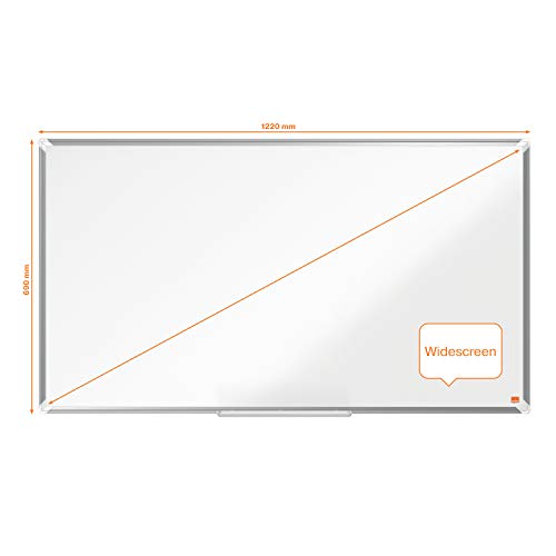 Nobo Premium Plus  Widescreen 55  Lacqured Steel  Whiteboard 1220X690Mm