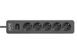 APC Essential Surgearrest PME5B - Surge protector - AC 220/230/240 V - 2300 Watt - output connectors: 5 - Germany - black