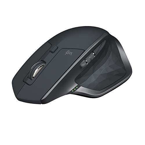 Logitech MX Master 2S - Mouse - laser - 7 buttons - wireless - Bluetooth, 2.4 GHz - USB wireless receiver - graphite