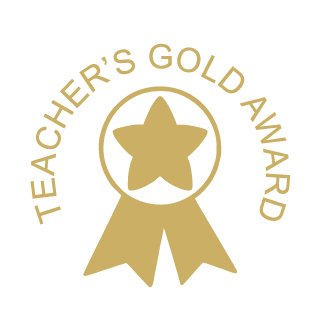 Best Value COLOP"Teachers Gold Award" Motivational Stamp