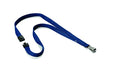 Best Value Durable 812728 Textile Soft Lanyard - Midnight Blue (Pack of 10)