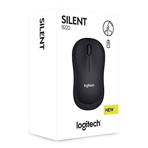 Logitech B220 Silent - Mouse - optical - 3 buttons - wireless - 2.4 GHz - USB wireless receiver