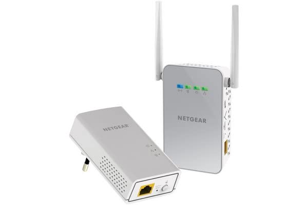 NETGEAR Powerline PLW1000 - Powerline adapter kit - GigE, HomePlug AV (HPAV) 2.0, IEEE 1901 - 802.11a/b/g/n/ac - Dual Band - wall-pluggable - with NETGEAR PowerLINE 1000 Adapter (PL1000)