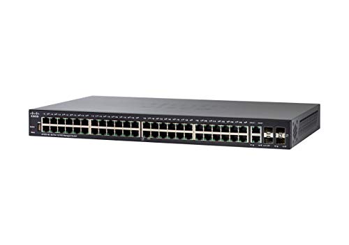 Cisco Small Business SF350-48 - Switch - L3 - Managed - 48 x 10/100 + 2 x 10/100/1000 + 2 x combo Gigabit SFP - rack-mountable