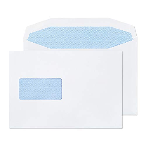 Best Value Blake Purely Everyday C5+ 162 x 235 mm 90 gsm Gummed Mailer Window Envelopes (4408) White - Pack of 500