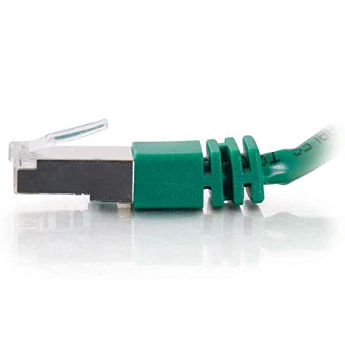 C2G Cat5e Booted Shielded (STP) Network Patch Cable - Patch cable - RJ-45 (M) to RJ-45 (M) - 1 m - STP - CAT 5e - molded - green