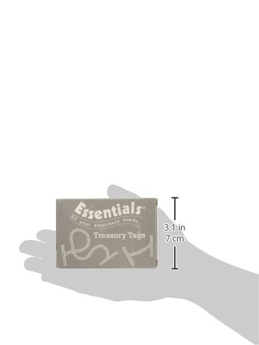 Best Value Whitecroft 27141/10 Essentials 152 mm Plastic Ended Treasury Tags - Green (Pack of 100)