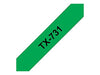 Tape/TX-731 12mm x 15m BKOnGreen