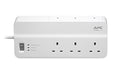 APC SurgeArrest Essential - Surge protector - AC 230 V - output connectors: 6 - United Kingdom - white