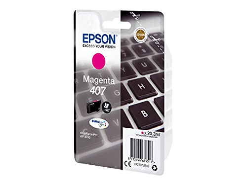 Epson 407 - 20.3 ml - L size - magenta - original - ink cartridge - for WorkForce Pro WF-4745DTWF