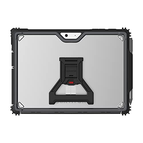 Griffin Survivor Strong - Back cover for tablet - rugged - grey, black, clear - 10.5" - for Microsoft Surface Go 2