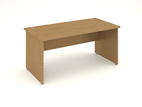 Impulse 1800 x 800mm Straight Desk White Top Panel End Leg I000396