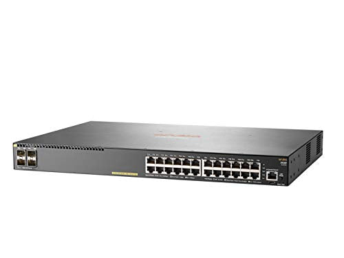HPE Aruba 2930F 24G PoE + 4SFP - Switch - C3 - Managed - 24 x 10/100/1000 (PoE +) + 4 x Gigabit SFP (uplink) - Rack mountable - PoE + (370 W), gray