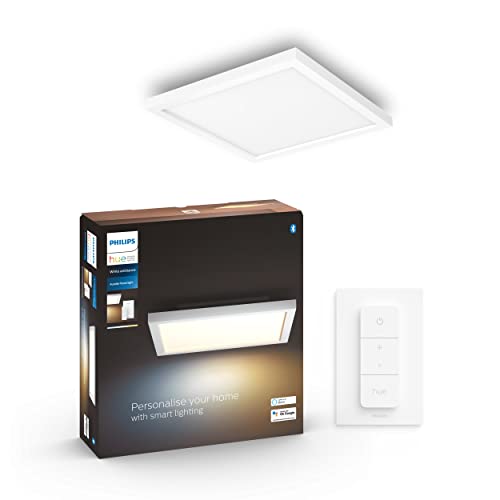 Philips Hue White ambiance Aurelle - Ceiling light panel - LED - 24.5 W - warm to cool white light - 2200-6500 K - square - white