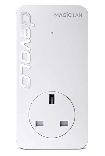 Devolo Magic 2 LAN Starter Kit White 2 x Plugs 1x Gigabit Ethernet Port Per Powerline 2400Mbps Transmission Speeds