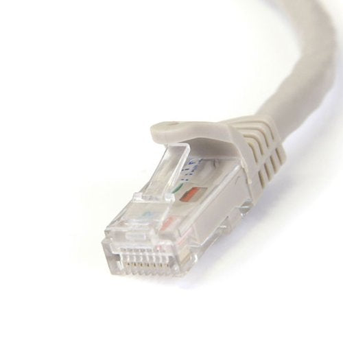 StarTech.com Cat6 Ethernet Cable - 100 ft - Gray - Patch Cable - Snagless Cat6 Cable - Long Network Cable - Ethernet Cord - Cat 6 Cable - 100ft (N6PATCH100GR)