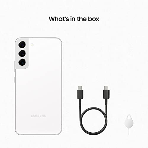 Samsung Galaxy S22 Plus 6.6 Inch 5G SMS906B Dual SIM Android 12 USB C 8GB 128GB 4500 mAh White Smartphone